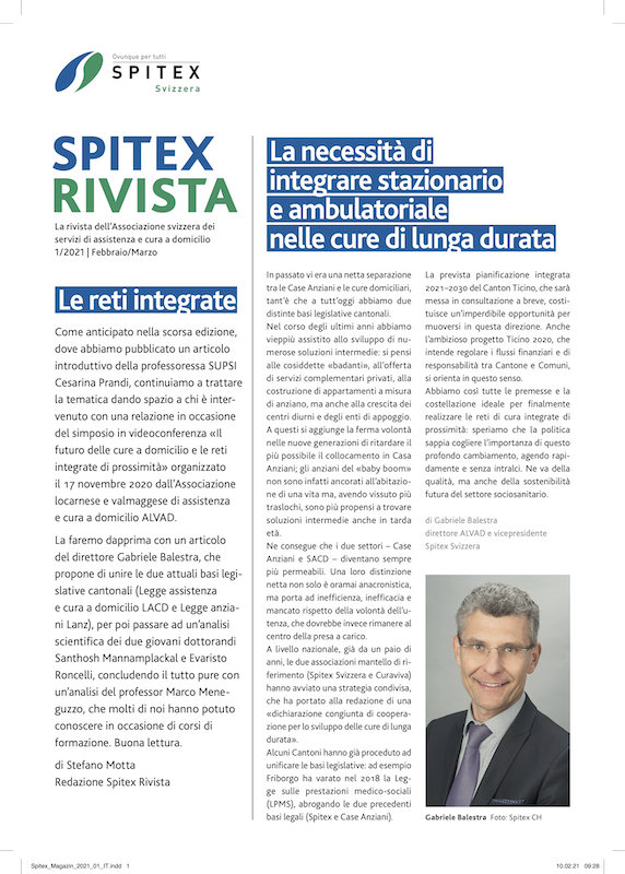 La necessità di integrare stazionario e ambulatoriale nelle cure di lunga durata